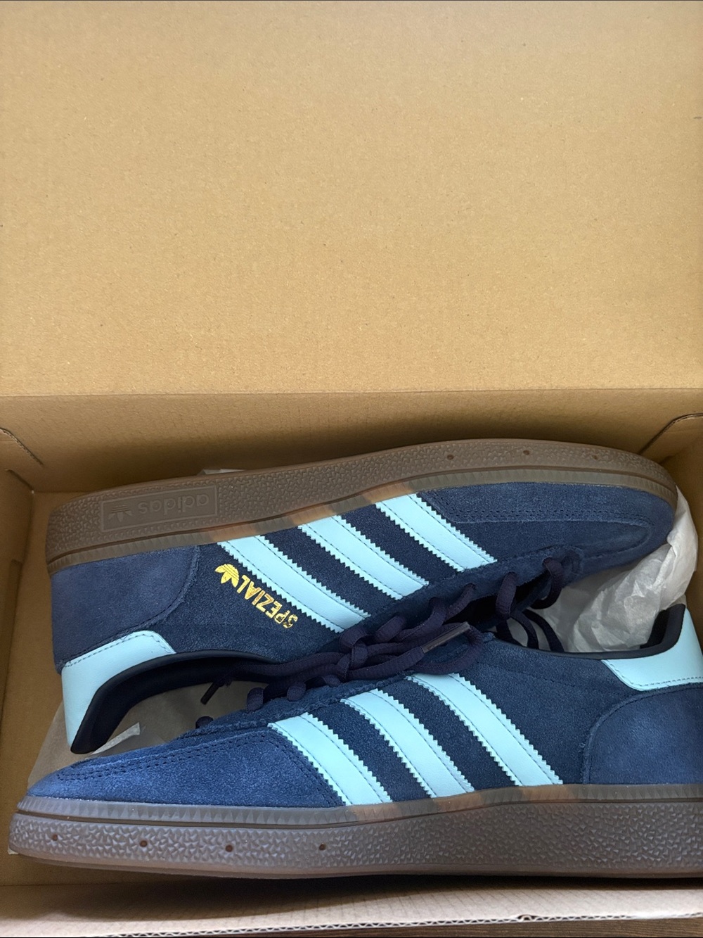 adidas Navy Blue & Light Blue Suede Sneakers